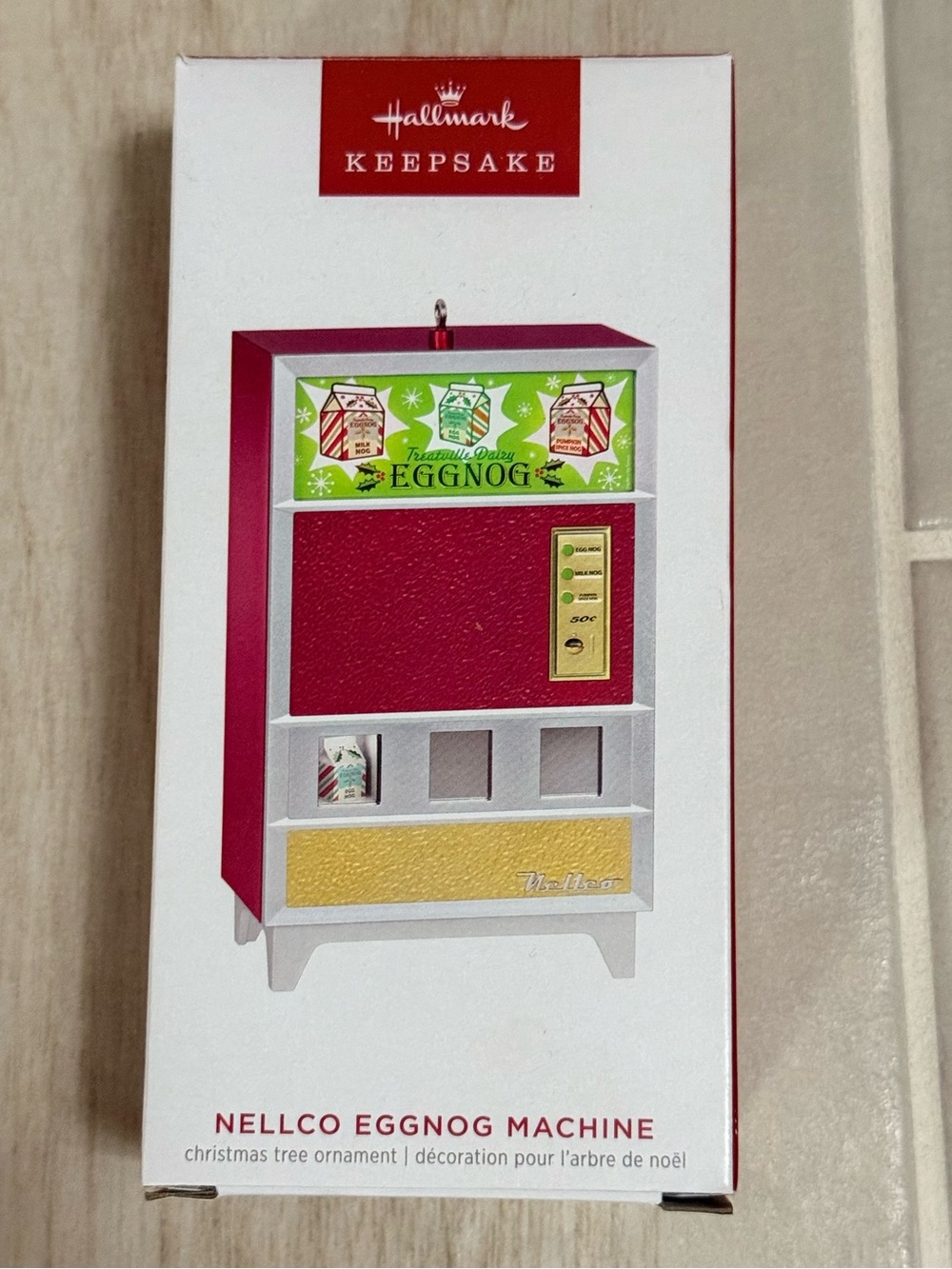 2023 Hallmark Nellco Eggnog Machine Ornament - Magic Light and Sound